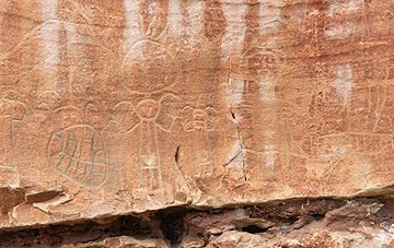 Rock art at Medicine Lodge State Archaeological Site. Wyoming Official State Travel Website. Rock art at Medicine Lodge State Archaeological Site. Wyoming Official State Travel Website.