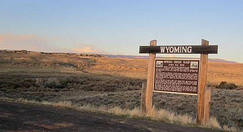 Site of the Spring Creek Raid today. Celia Davis photo.