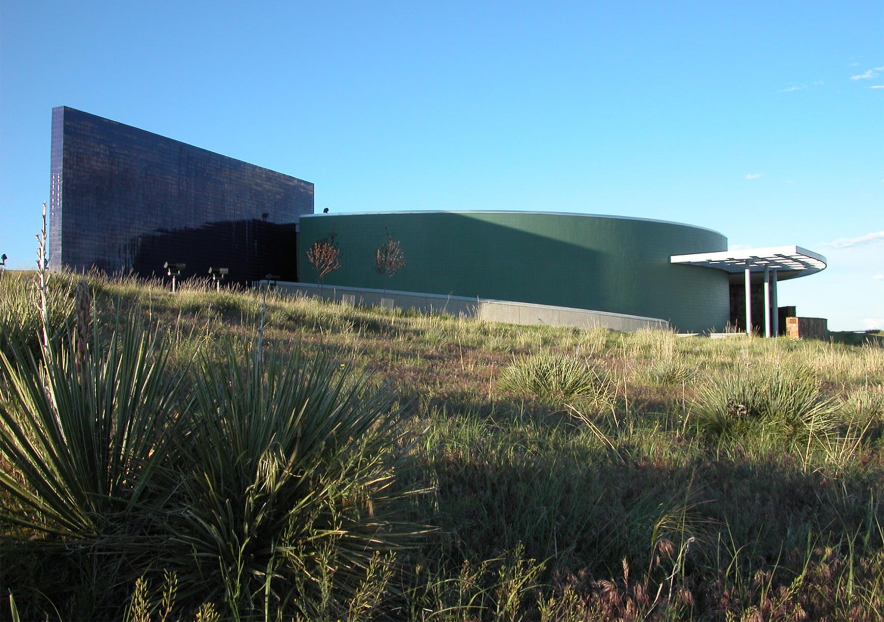 Designed by Line and Space, architects, the National Historic Trails Interpretive Center sits high above Wyoming's North Platte River, commanding views of major historic trails. Wikipedia. Designed by Line and Space, architects, the National Historic Trails Interpretive Center sits high above Wyoming's North Platte River, commanding views of major historic trails. Wikipedia.