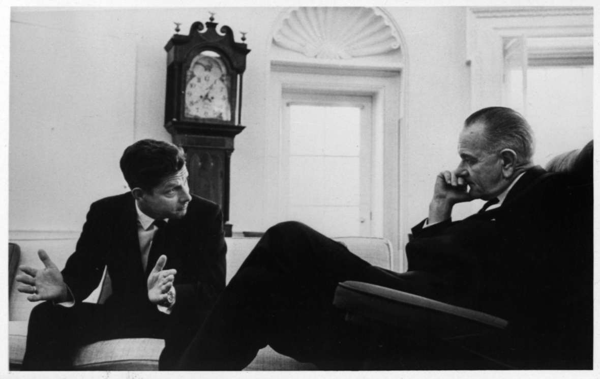 McGee, left, was among the Vietnam War’s strongest supporters in the U.S. Senate. President Johnson, right, unleashed the bombing of the North and vastly increased the number of American ground troops in the South early in 1965, after winning the 1964 election in a landslide. American Heritage Center. McGee, left, was among the Vietnam War’s strongest supporters in the U.S. Senate. President Johnson, right, unleashed the bombing of the North and vastly increased the number of American ground troops in the South early in 1965, after winning the 1964 election in a landslide. American Heritage Center.