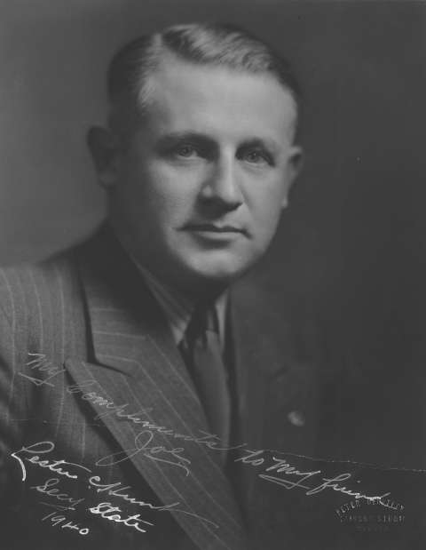 Lester Hunt never lost an election. He served in the Wyoming Legislature, was twice elected secretary of state and twice elected governor before moving on to the U.S. Senate. This portrait is from 1940, during his second term as secretary of state. American Heritage Center. Lester Hunt never lost an election. He served in the Wyoming Legislature, was twice elected secretary of state and twice elected governor before moving on to the U.S. Senate. This portrait is from 1940, during his second term as secretary of state. American Heritage Center.