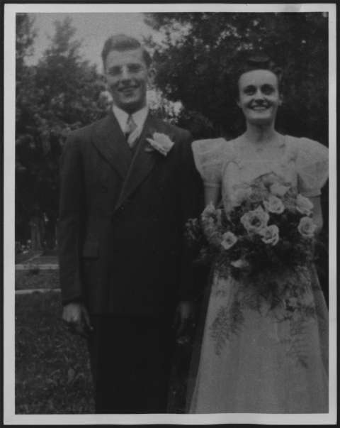 Gale McGee called Loraine Baker ‘the girl of my dreams.’ They were married in the back yard of her parents’ Norfolk, Neb., home on June 11, 1939. American Heritage Center. Gale McGee called Loraine Baker ‘the girl of my dreams.’ They were married in the back yard of her parents’ Norfolk, Neb., home on June 11, 1939. American Heritage Center.