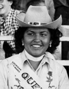 Barrel racer Luzenia 'Lucy' Yellowmule of the Crow Nation was just 16 in 1951 when she was named queen of the Sheridan-WYO Rodeo. THE Wyoming Room, Sheridan County Fulmer Public Library. Barrel racer Luzenia 'Lucy' Yellowmule of the Crow Nation was just 16 in 1951 when she was named queen of the Sheridan-WYO Rodeo. THE Wyoming Room, Sheridan County Fulmer Public Library.